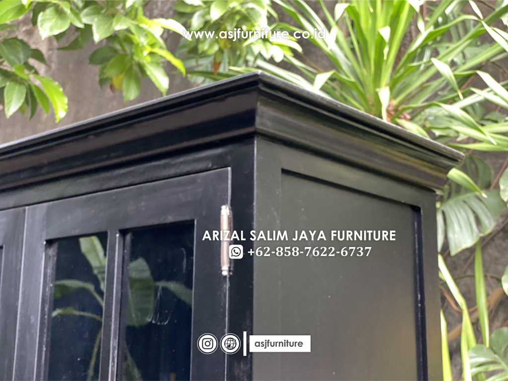 Lemari Hias Pajangan 2 Pintu Kaca Minimalis