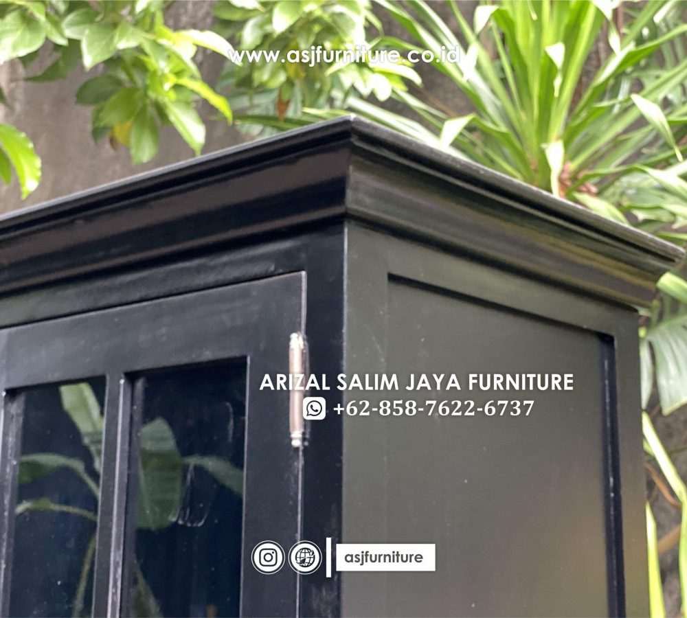 Lemari Hias Pajangan 2 Pintu Kaca Minimalis