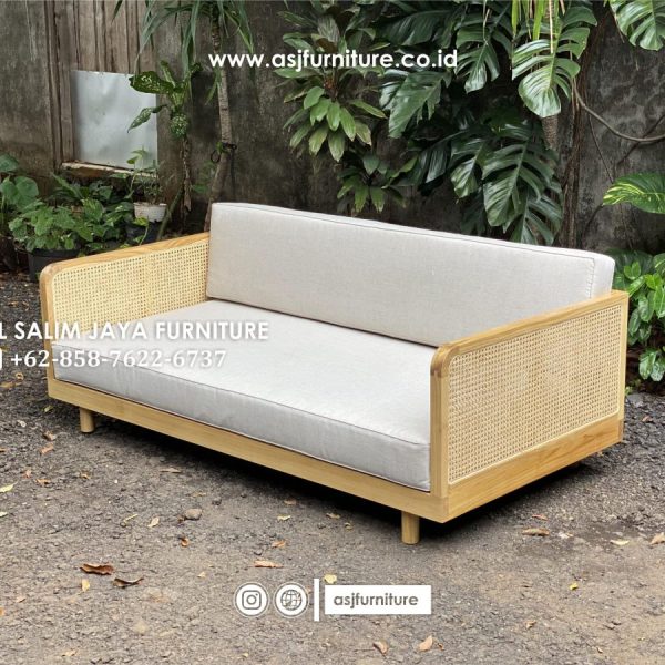 Kursi Bale Bale Jati Rotan Modern