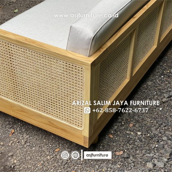 Kursi Bale Bale Jati Rotan Modern