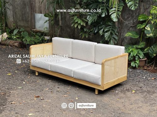 Kursi Sofa Jati Rotan Modern Minimalis Kursi Sofa Jati Rotan Modern Minimalis