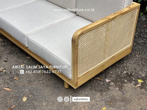 Kursi Sofa Jati Rotan Modern Minimalis Kursi Sofa Jati Rotan Modern Minimalis