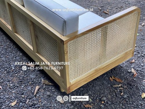Kursi Sofa Jati Rotan Modern Minimalis Kursi Sofa Jati Rotan Modern Minimalis