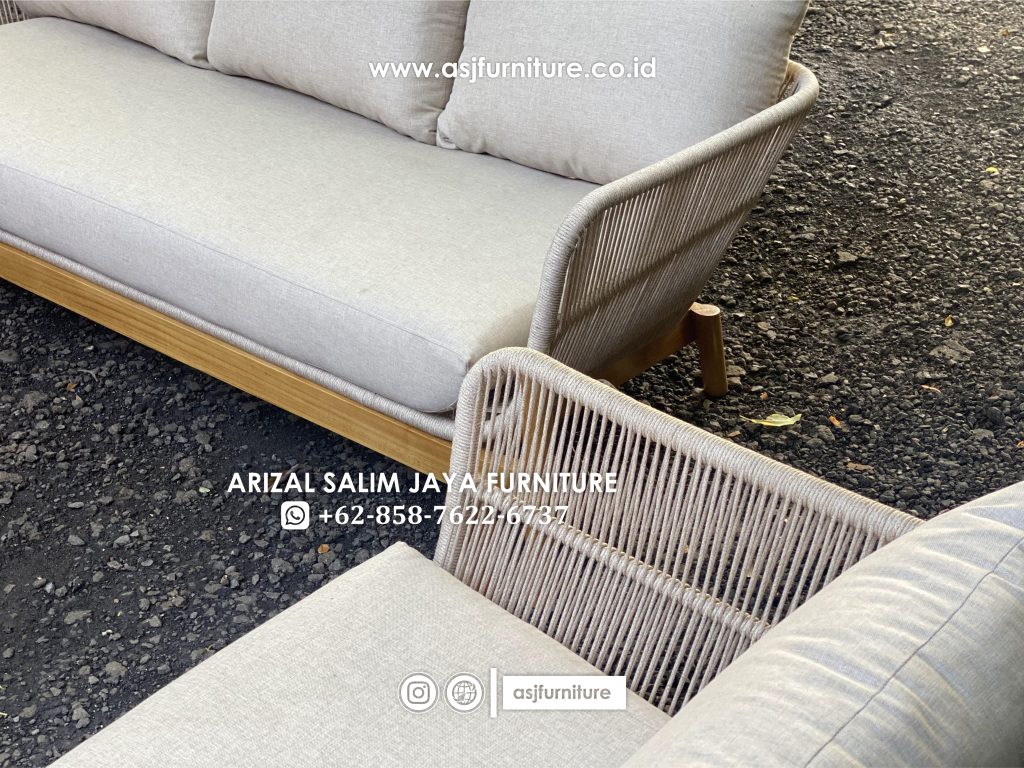 Kursi Balkon Jati Tali Rope Modern