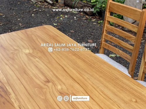 Set Meja Makan Jati Salur 4 Kursi Minimalis Set Meja Makan Jati Salur 4 Kursi Minimalis