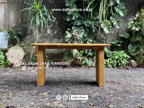 Meja Makan Salur Jati Bleaching Minimalis Meja Makan Salur Jati Bleaching Minimalis