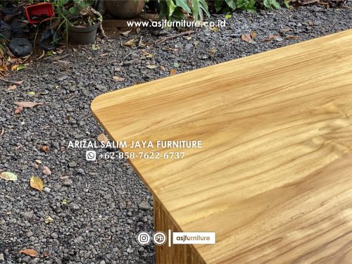 Meja Makan Salur Jati Bleaching Minimalis Meja Makan Salur Jati Bleaching Minimalis