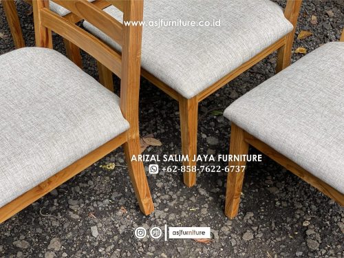 Kursi Makan Jati Salur Bleaching Minimalis Kursi Makan Jati Salur Bleaching Minimalis