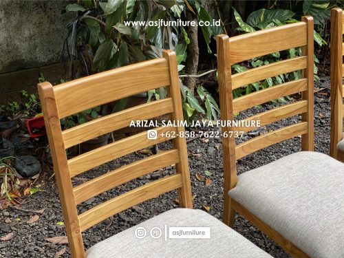 Kursi Makan Jati Salur Bleaching Minimalis Kursi Makan Jati Salur Bleaching Minimalis