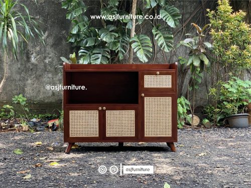 Bufet Retro Jati Rotan Modern Bufet Retro Jati Rotan Modern
