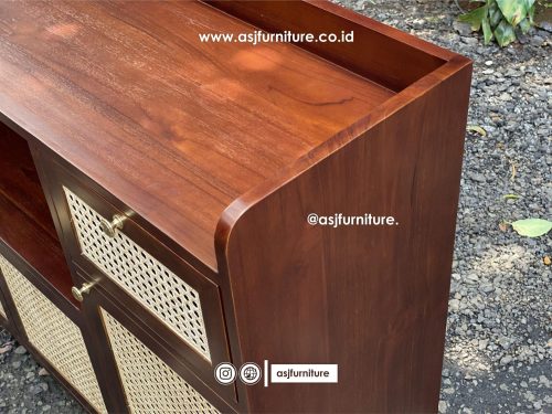 Bufet Retro Jati Rotan Modern Bufet Retro Jati Rotan Modern