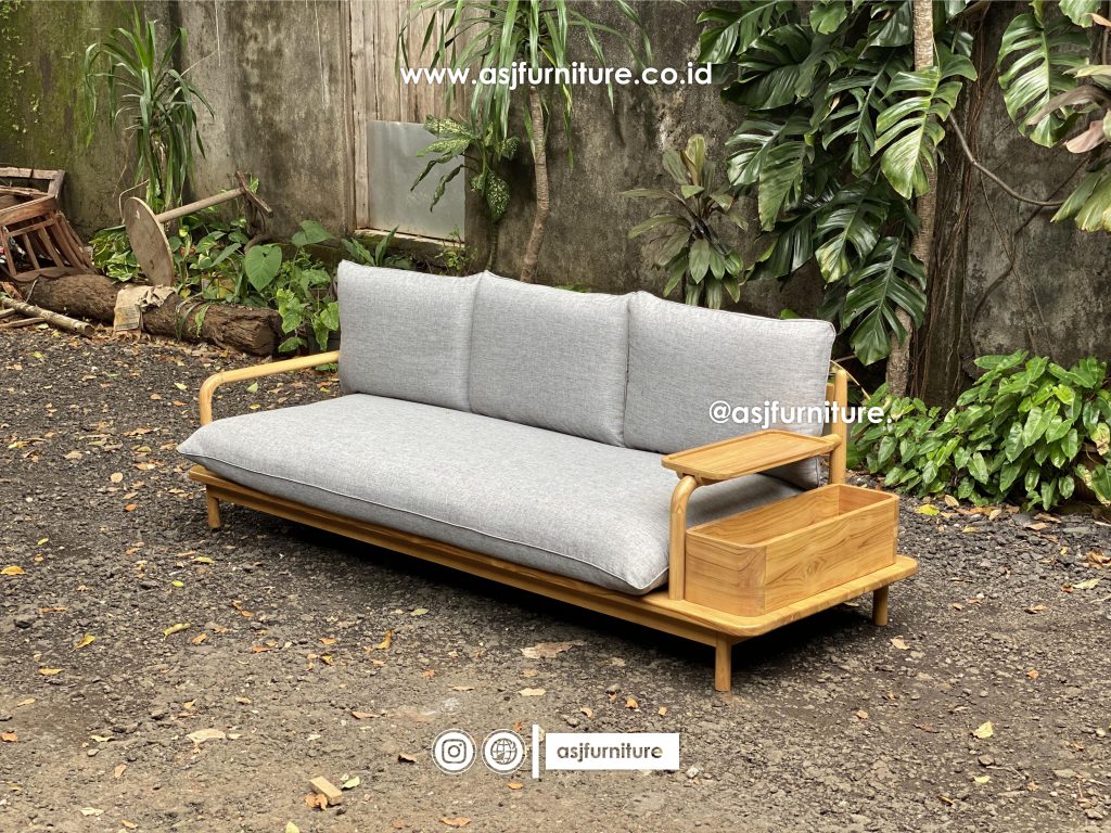 Kursi Sofa Keluarga Japandi Jati Bleaching