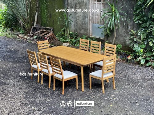 Set Meja Makan Jati 8 Kursi Sofa Modern Minimalis Set Meja Makan Jati 8 Kursi Sofa Modern Minimalis
