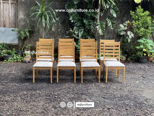 Kursi Makan Jati Busa Retro Modern Minimalis Kursi Makan Jati Busa Retro Modern Minimalis
