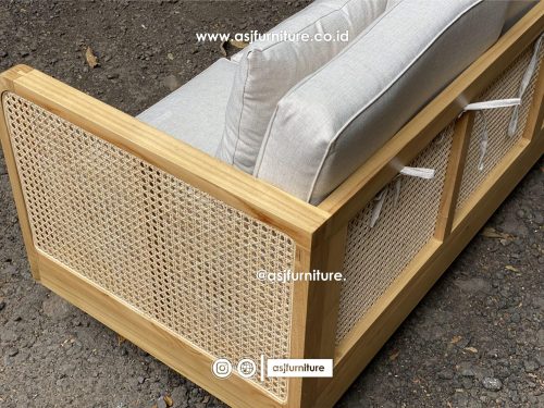 Kursi Tamu Sofa 3 Dudukan Jati Rotan Modern Minimalis Kursi Tamu Sofa 3 Dudukan Jati Rotan Modern Minimalis