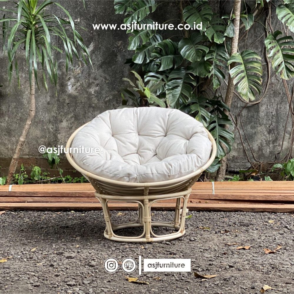 Kursi Rotan Santai Busa Modern Minimalis