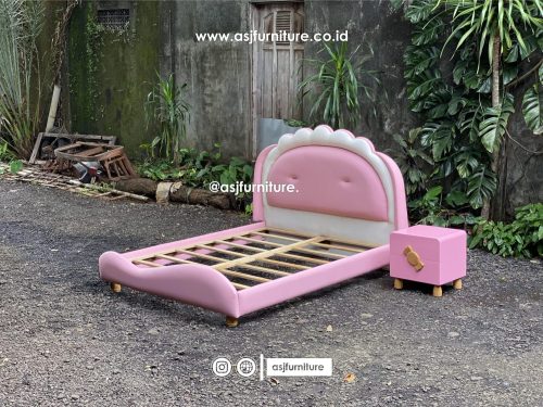 Set Dipan Tempat Tidur Anak Pink Shabby Minimalis Set Dipan Tempat Tidur Anak Pink Shabby Minimalis