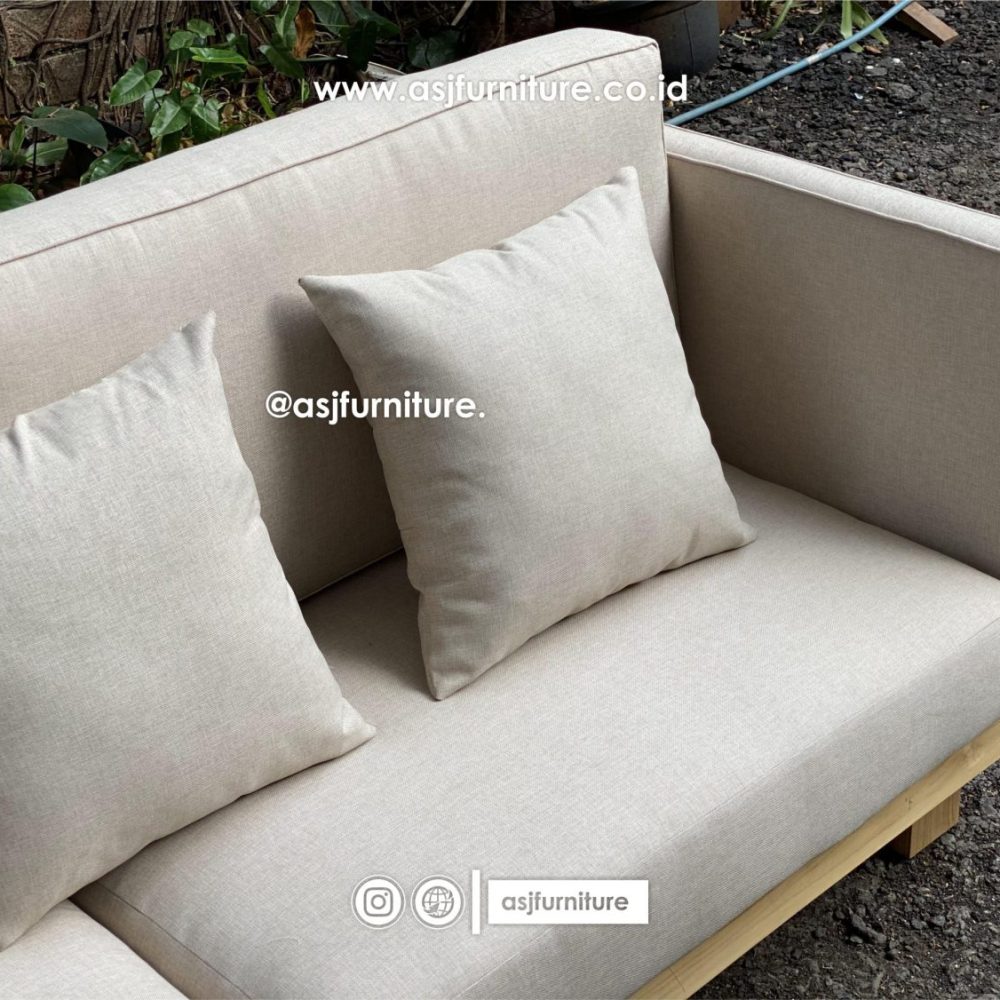 Kursi Sofa Jati Japandi Minimalis