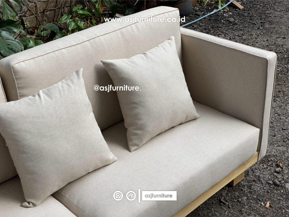 Kursi Sofa Jati Japandi Minimalis
