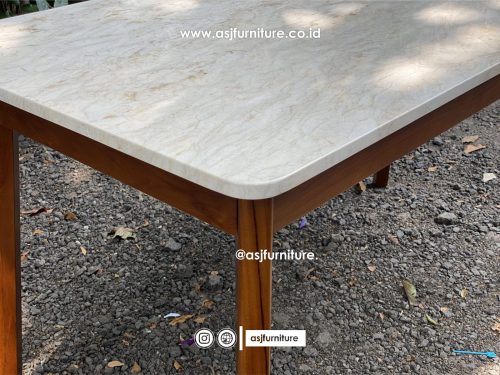 Meja Makan Jati Marmer Klasik Modern Meja Makan Jati Marmer Klasik Modern