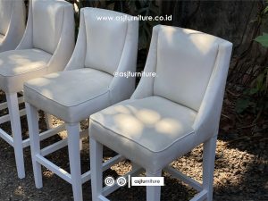 Kursi Bar Modern Sofa Kaki Putih Minimalis