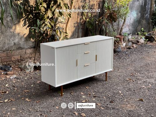 Bufet Putih Pintu Laci Salur Minimalis Bufet Putih Pintu Laci Salur Minimalis