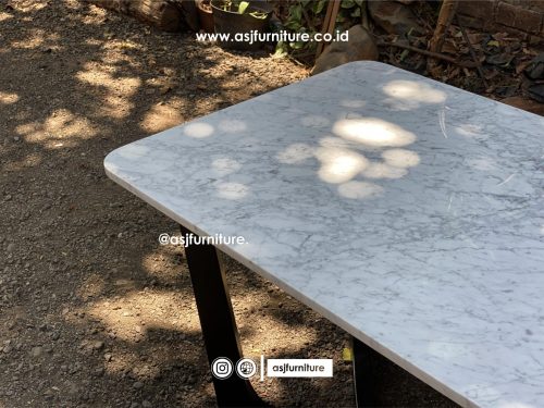 Meja Makan Jati Marmer Hitam Modern Mewah Meja Makan Jati Marmer Hitam Modern Mewah