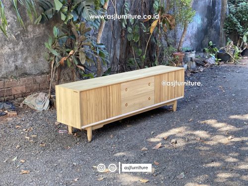 Meja TV Jati Salur 2 Pintu Laci Modern Minimalis Meja TV Jati Salur 2 Pintu Laci Modern Minimalis