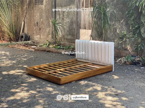 Dipan Tempat Tidur Jati Modern Jati Sandaran Busa Minimalis Dipan Tempat Tidur Jati Modern Jati Sandaran Busa Minimalis