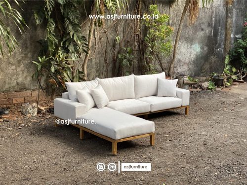 Kursi Tamu Sudut Jati Sofa Modern Minimalis