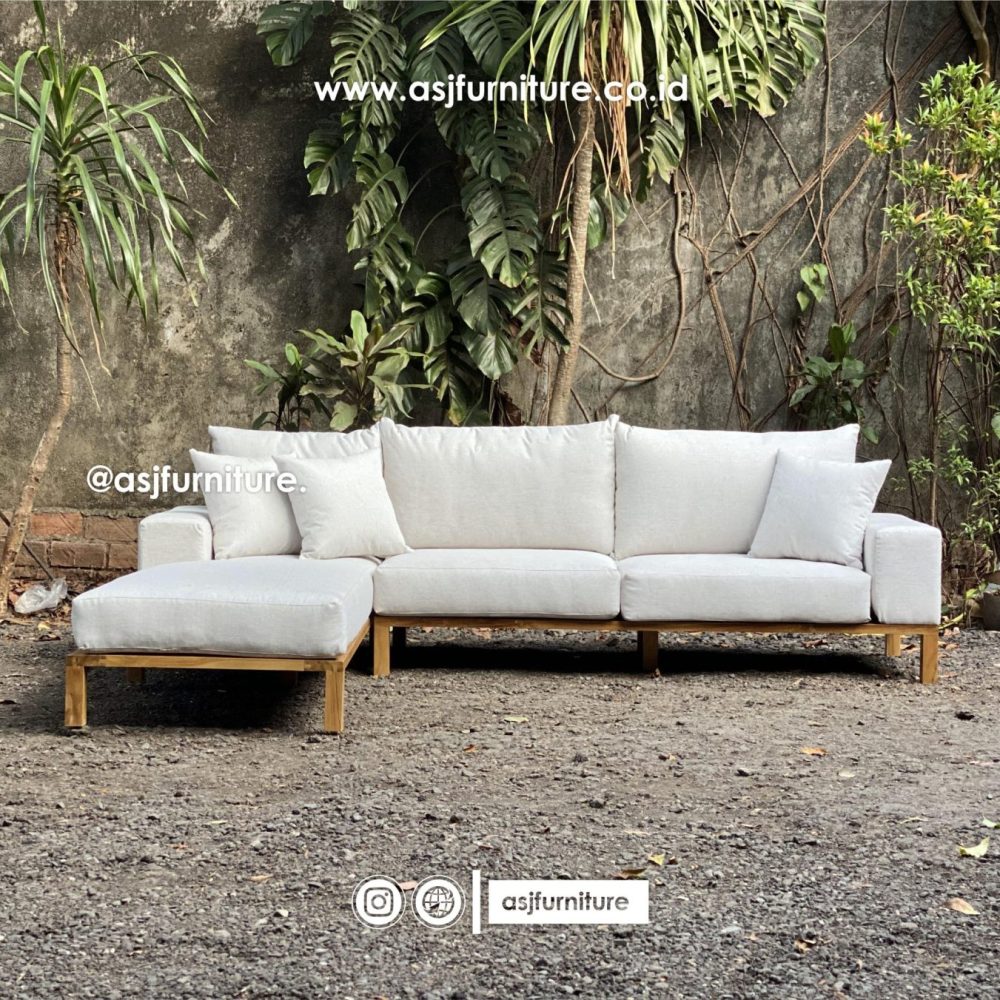 Kursi Tamu Sudut Jati Sofa Modern Minimalis