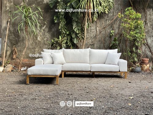 Kursi Tamu Sudut Jati Sofa Modern Minimalis