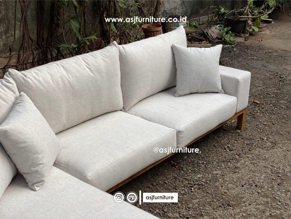 Kursi Tamu Sudut Jati Sofa Modern Minimalis
