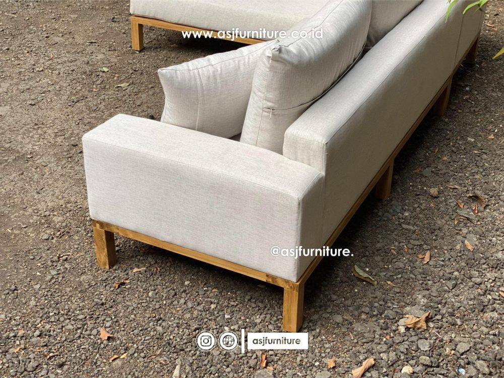 Kursi Tamu Sudut Jati Sofa Modern Minimalis