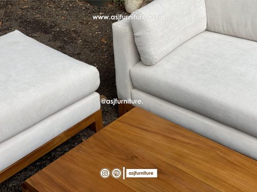 Set Kursi Sofa Tamu Jati Modern Meja Minimalis