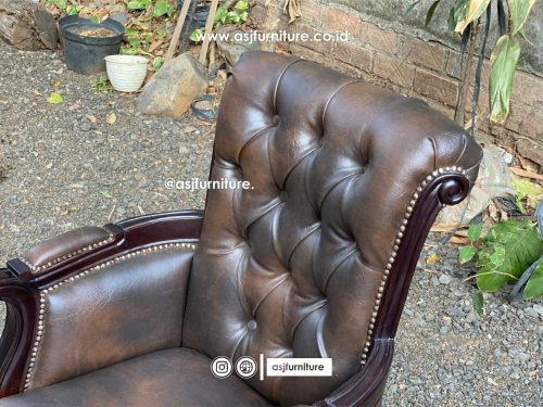 Kursi Kerja Jati Putar Kantor Direktur Klasik Mewah