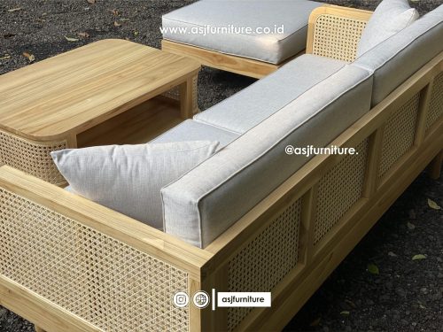 Kursi Tamu Set Jati Rotan Dudukan Sofa Minimalis Modern Kursi Tamu Set Jati Rotan Dudukan Sofa Minimalis Modern