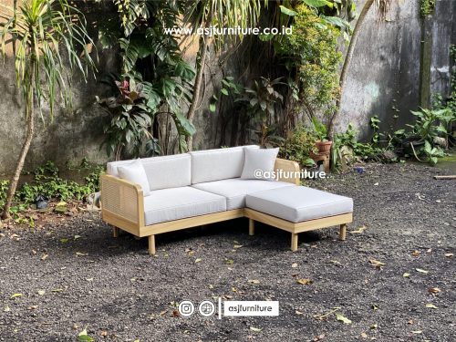 Kursi Jati Rotan Leter L Dudukan Sofa Minimalis Modern Kursi Jati Rotan Leter L Dudukan Sofa Minimalis Modern