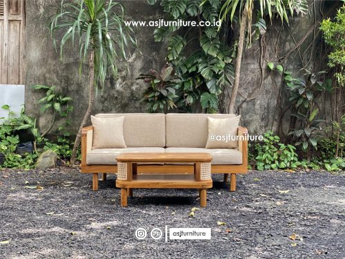 Sofa Jati Rotan Set Natural Minimalis Modern Sofa Jati Rotan Set Natural Minimalis Modern