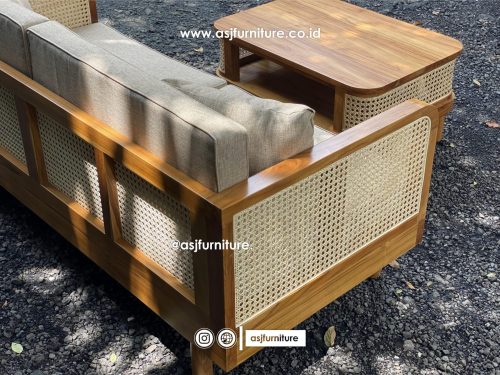 Sofa Jati Rotan Set Natural Minimalis Modern Sofa Jati Rotan Set Natural Minimalis Modern
