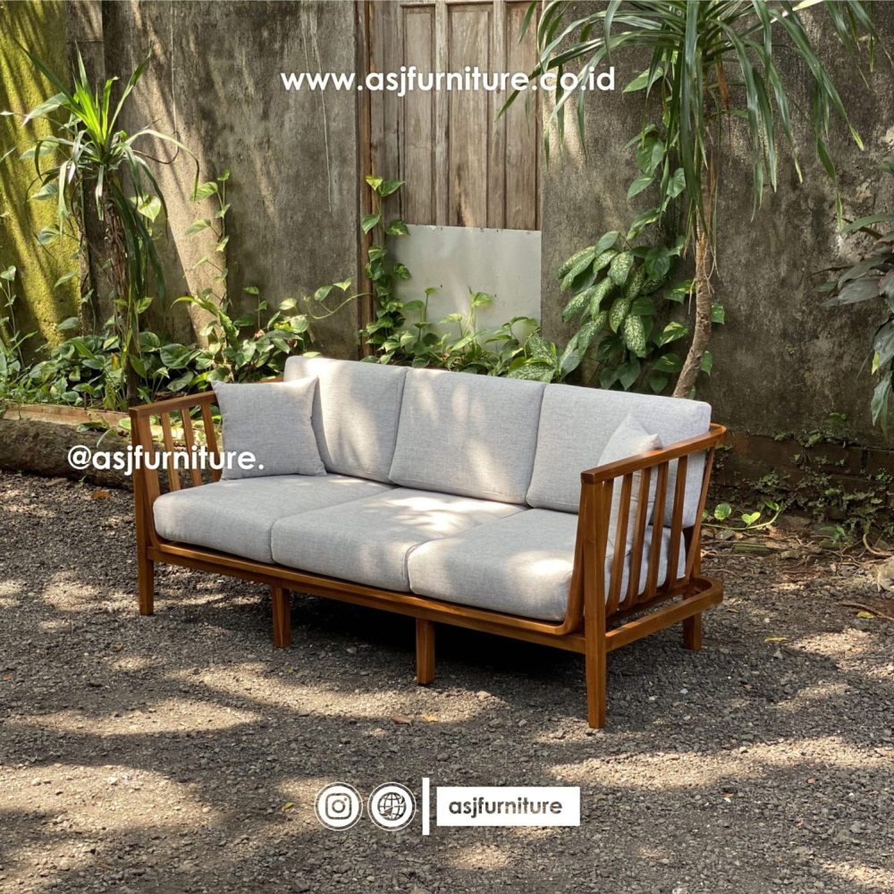 Kursi Sofa Jati 3 Dudukan Klasik Minimalis