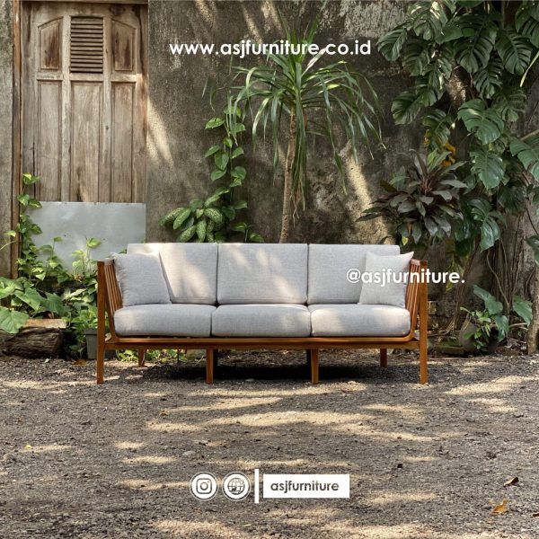 Kursi Sofa Jati 3 Dudukan Klasik Minimalis
