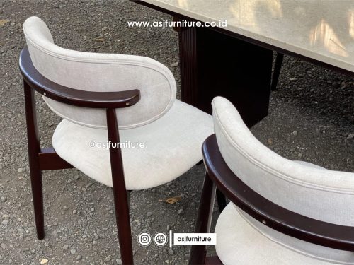 Set Meja Makan Marmer 4 Kursi Sofa Jati Modern Mewah Set Meja Makan Marmer 4 Kursi Sofa Jati Modern Mewah
