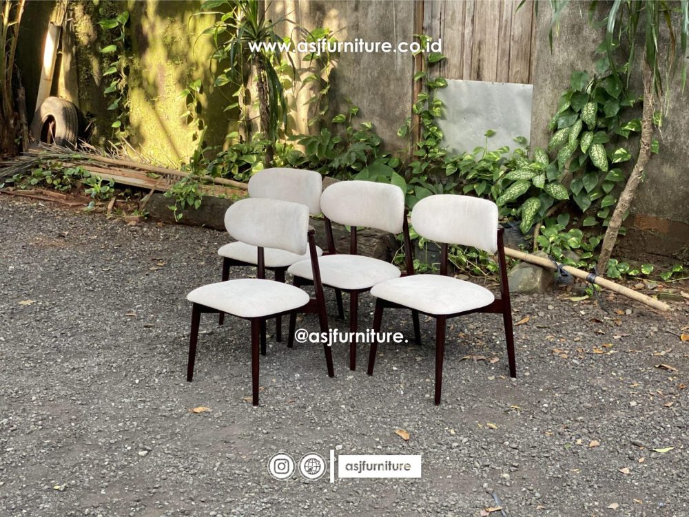 Kursi Makan Sofa Jati Modern Mewah