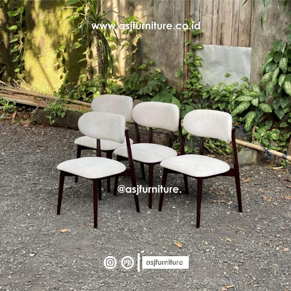 Kursi Makan Sofa Jati Modern Mewah