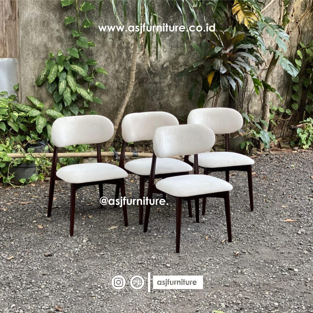 Kursi Makan Sofa Jati Modern Mewah
