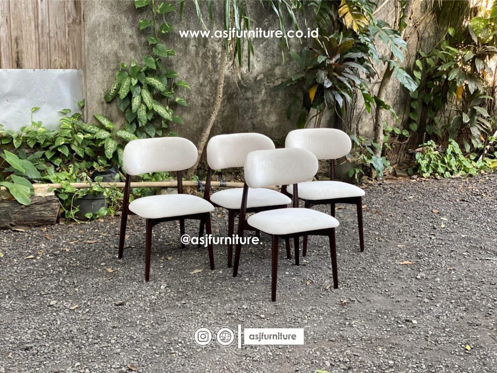 Kursi Makan Sofa Jati Modern Mewah