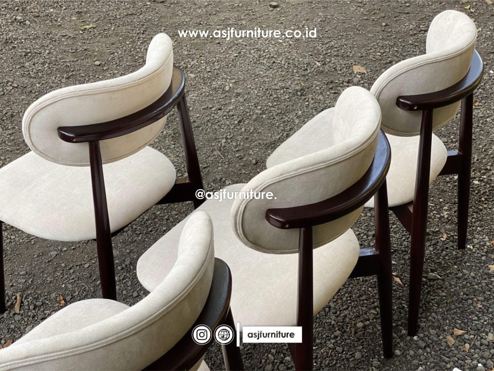Kursi Makan Sofa Jati Modern Mewah
