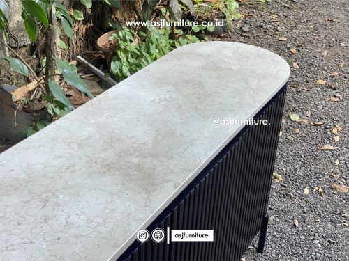 Meja TV Marmer Jati Salur Hitam Modern Mewah Meja TV Marmer Jati Salur Hitam Modern Mewah