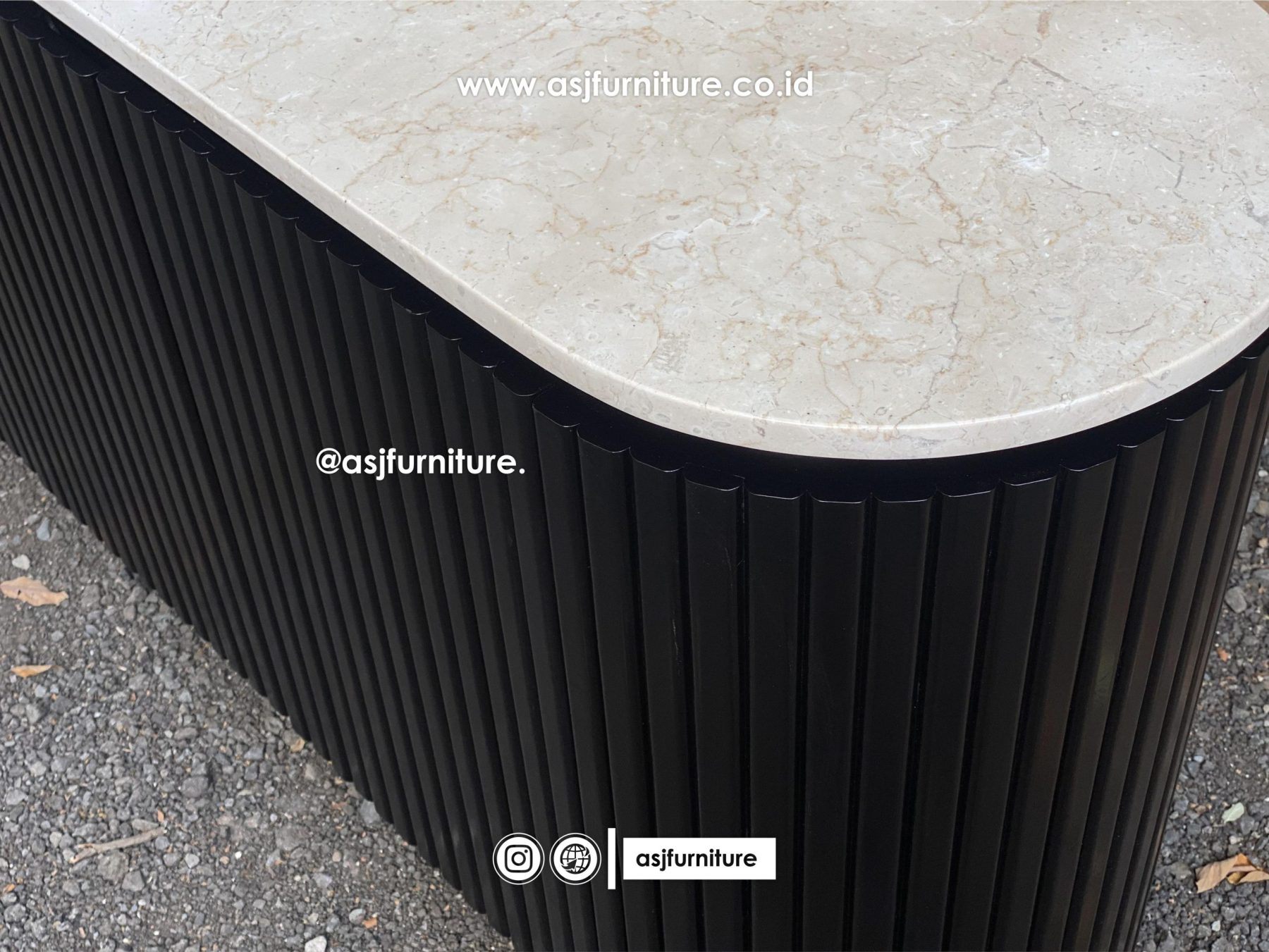 Meja TV Marmer Jati Salur Hitam Modern Mewah Meja TV Marmer Jati Salur Hitam Modern Mewah